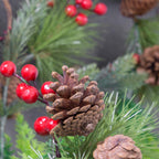 Festive Pine Cone Christmas Garland