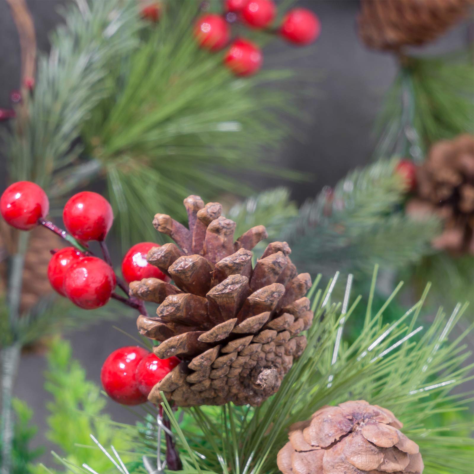 Festive Pine Cone Christmas Garland