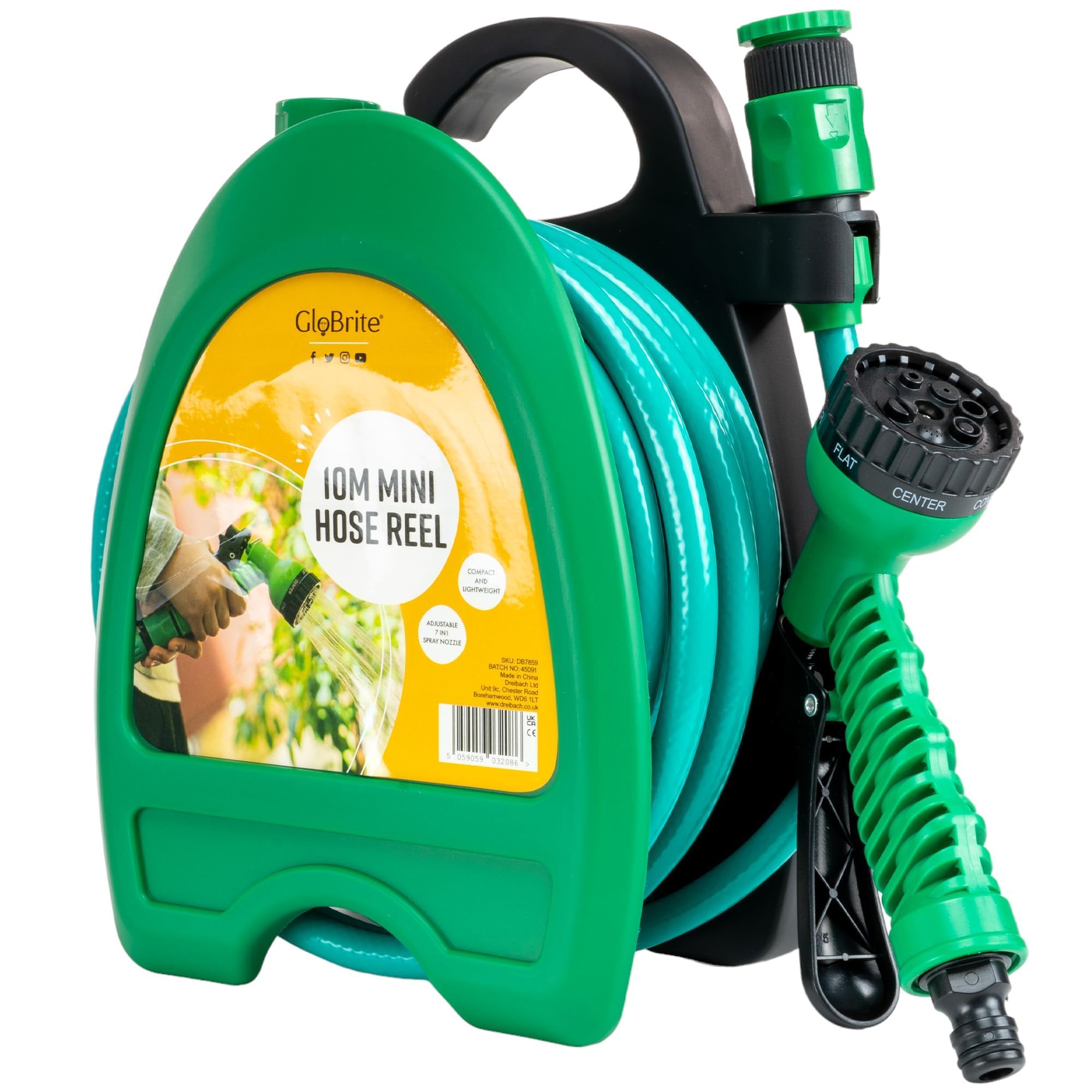 Retractable Hose Reel with Spray Gun