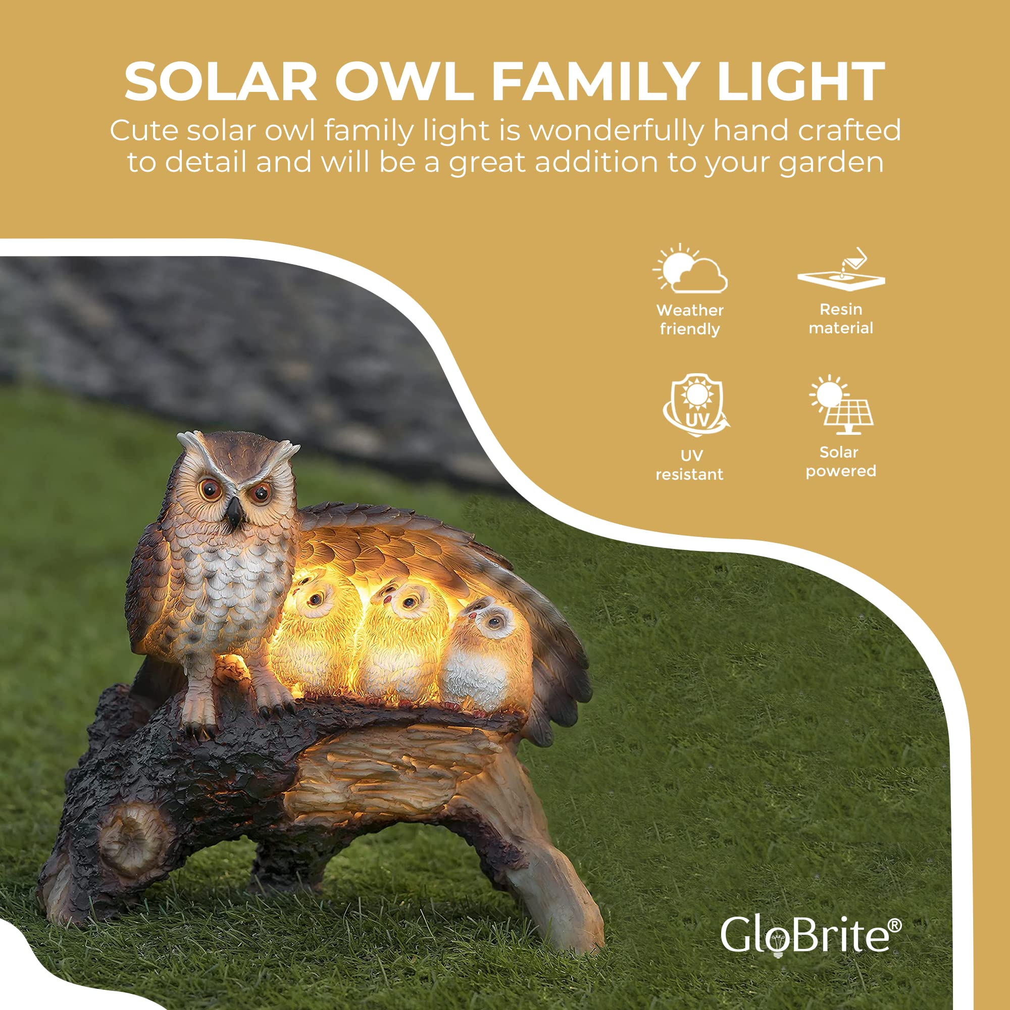 Solar Owl Family Light