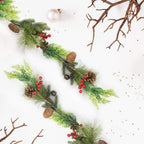 Festive Pine Cone Christmas Garland