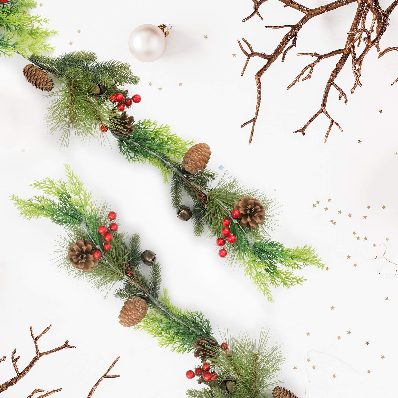 Festive Pine Cone Christmas Garland