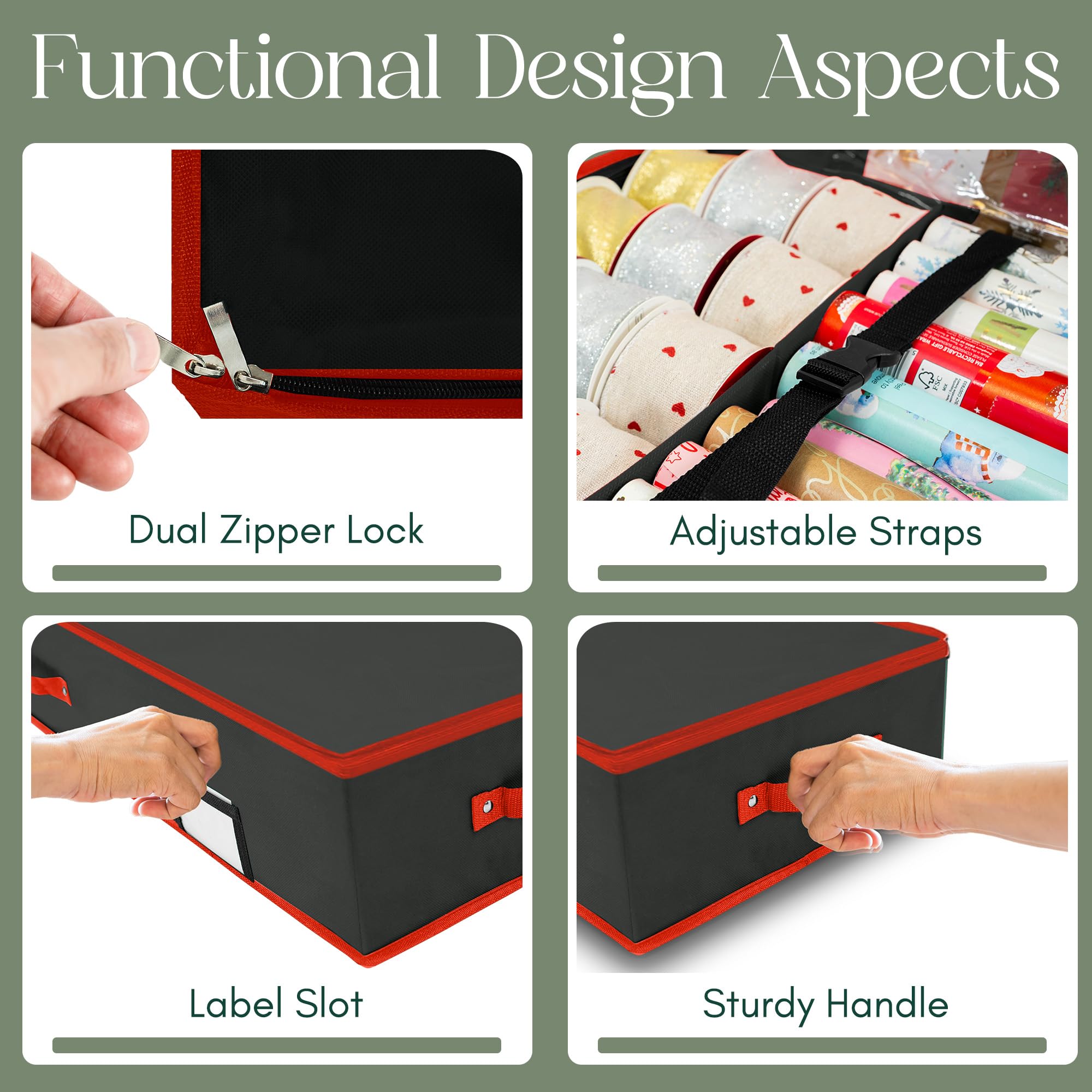 Wrapping Paper Storage Bag