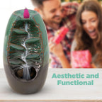 Ceramic Waterfall Incense Burner