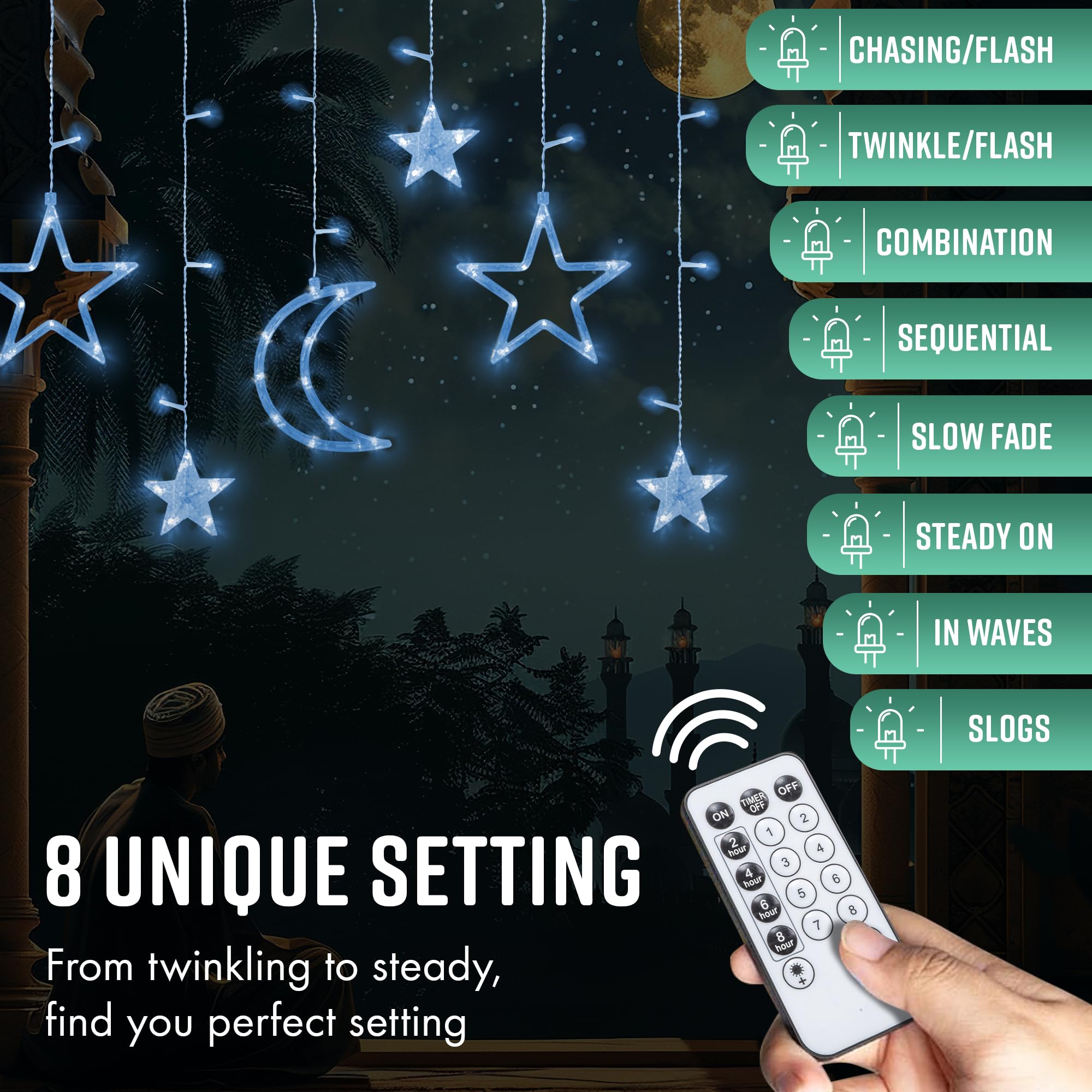 LED Stars Curtain Lights