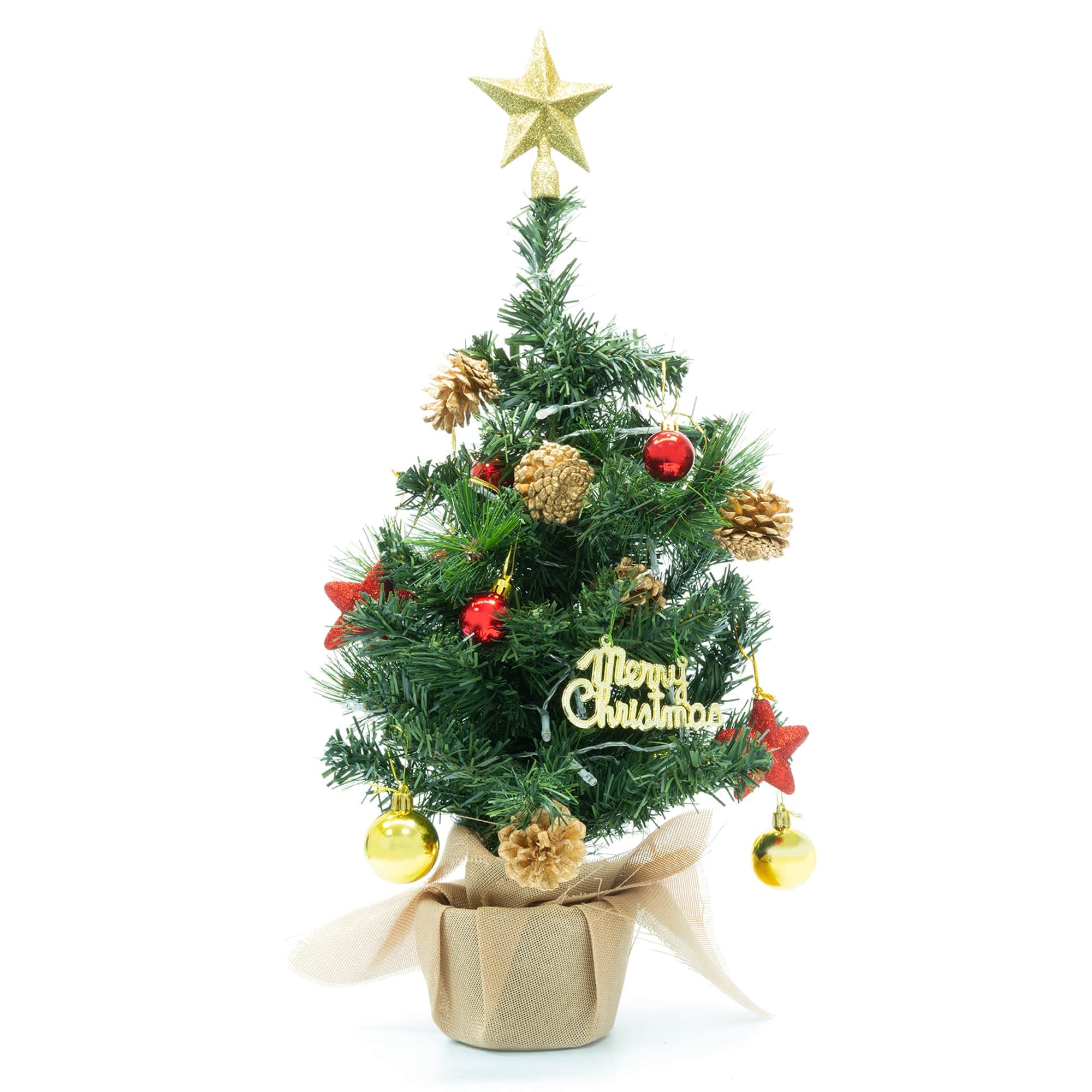 45cm Pre Lit Mini Christmas Tree