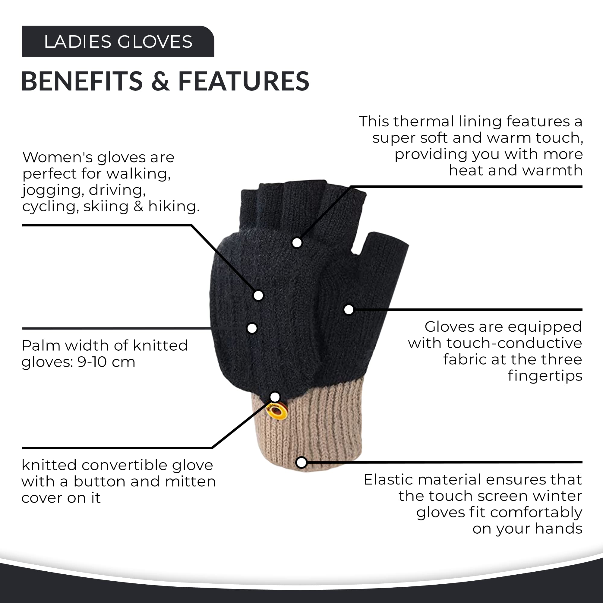 Convertible Thermal Gloves