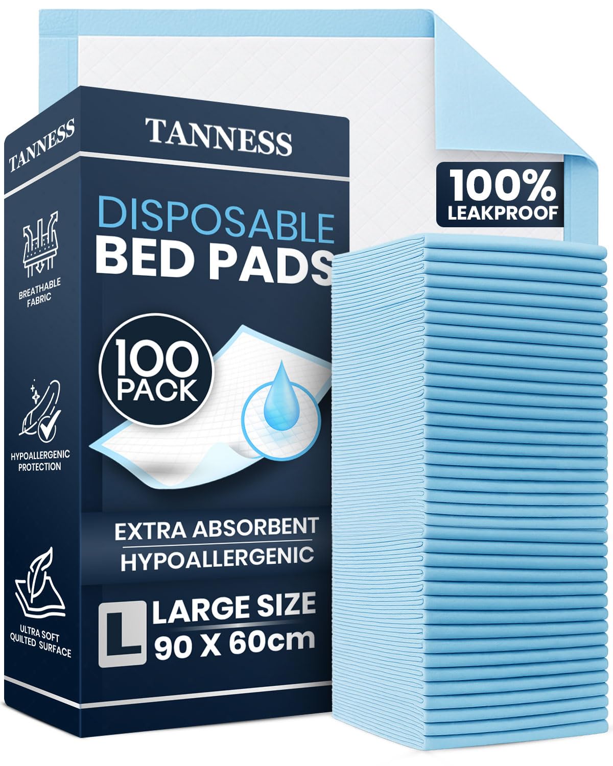 Absorbent Bed Protector Pads