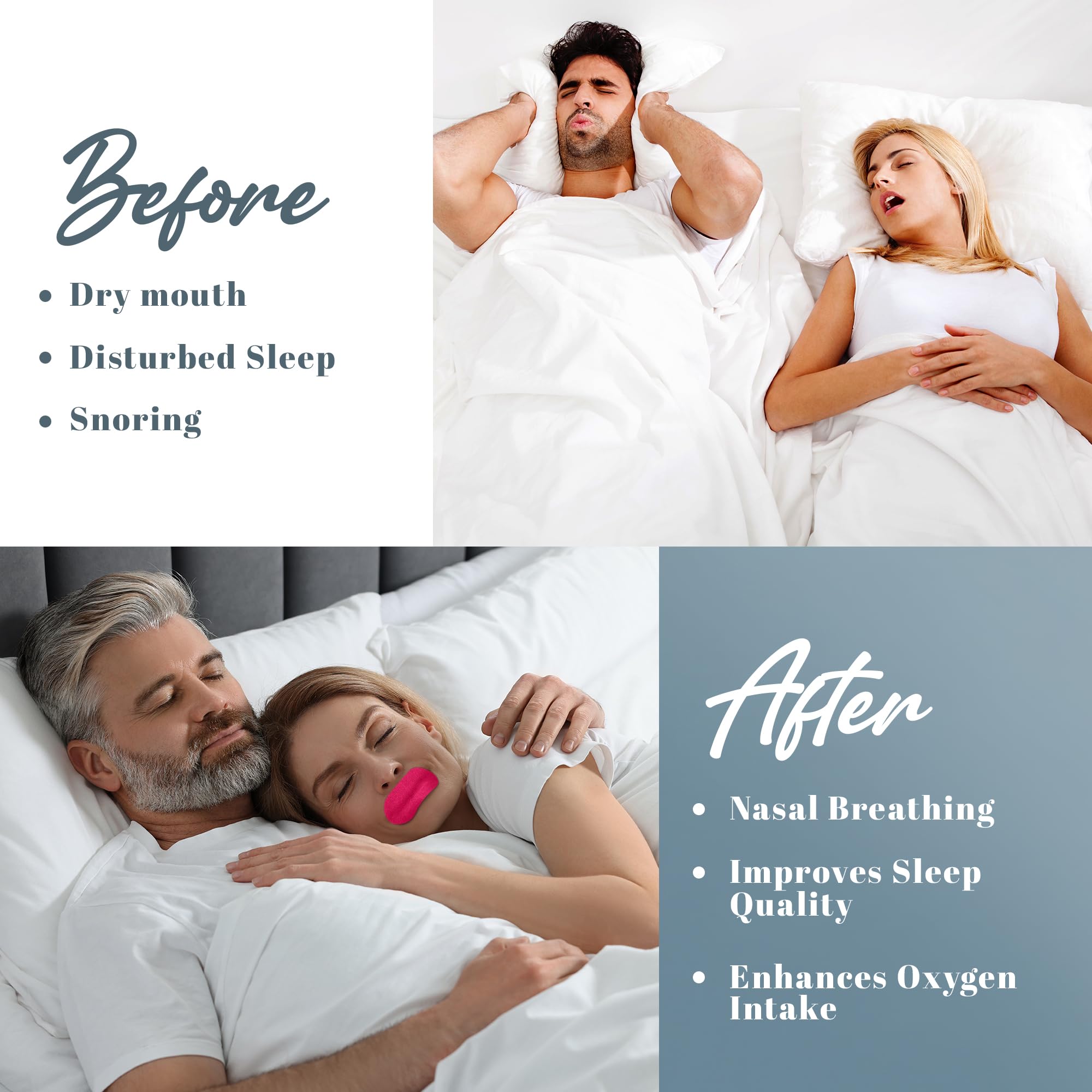 Gentle Sleep Pink Mouth Tapes