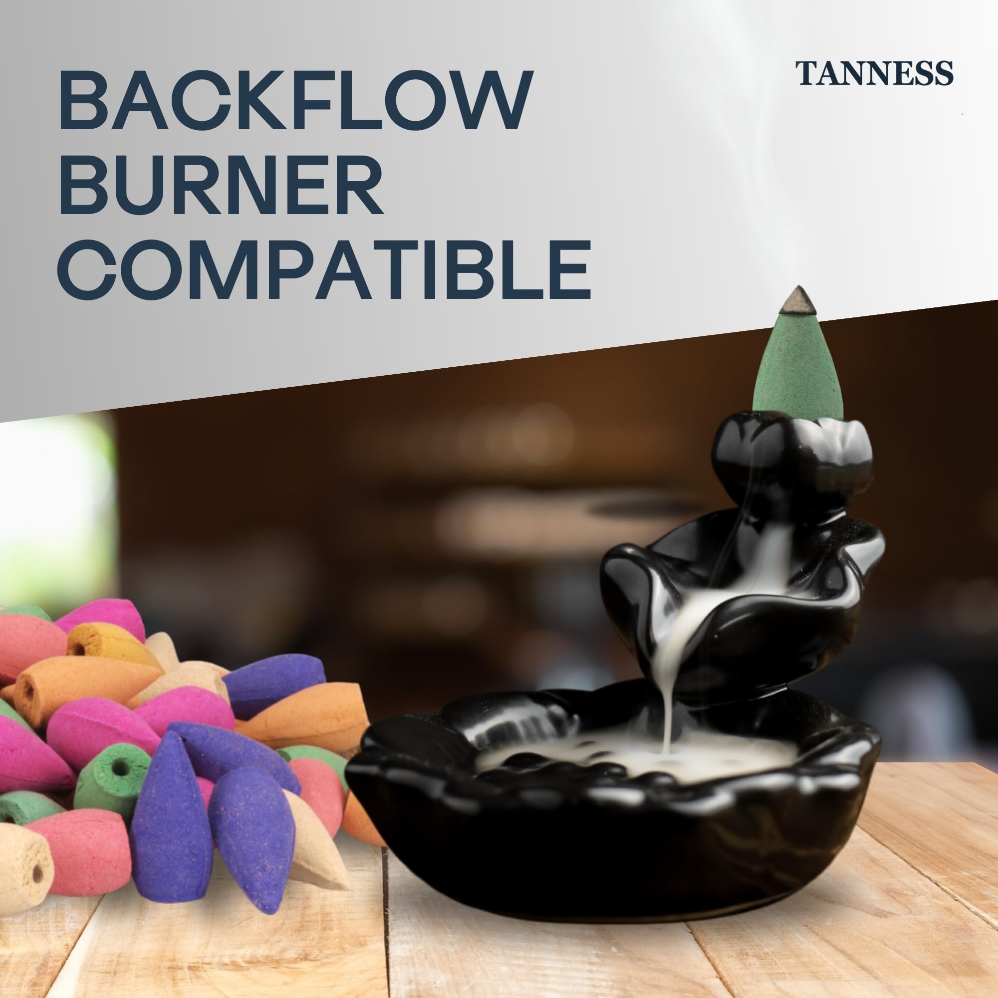 Natural Backflow Incense Cones