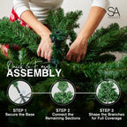 Slim Pre-Lit Christmas Tree