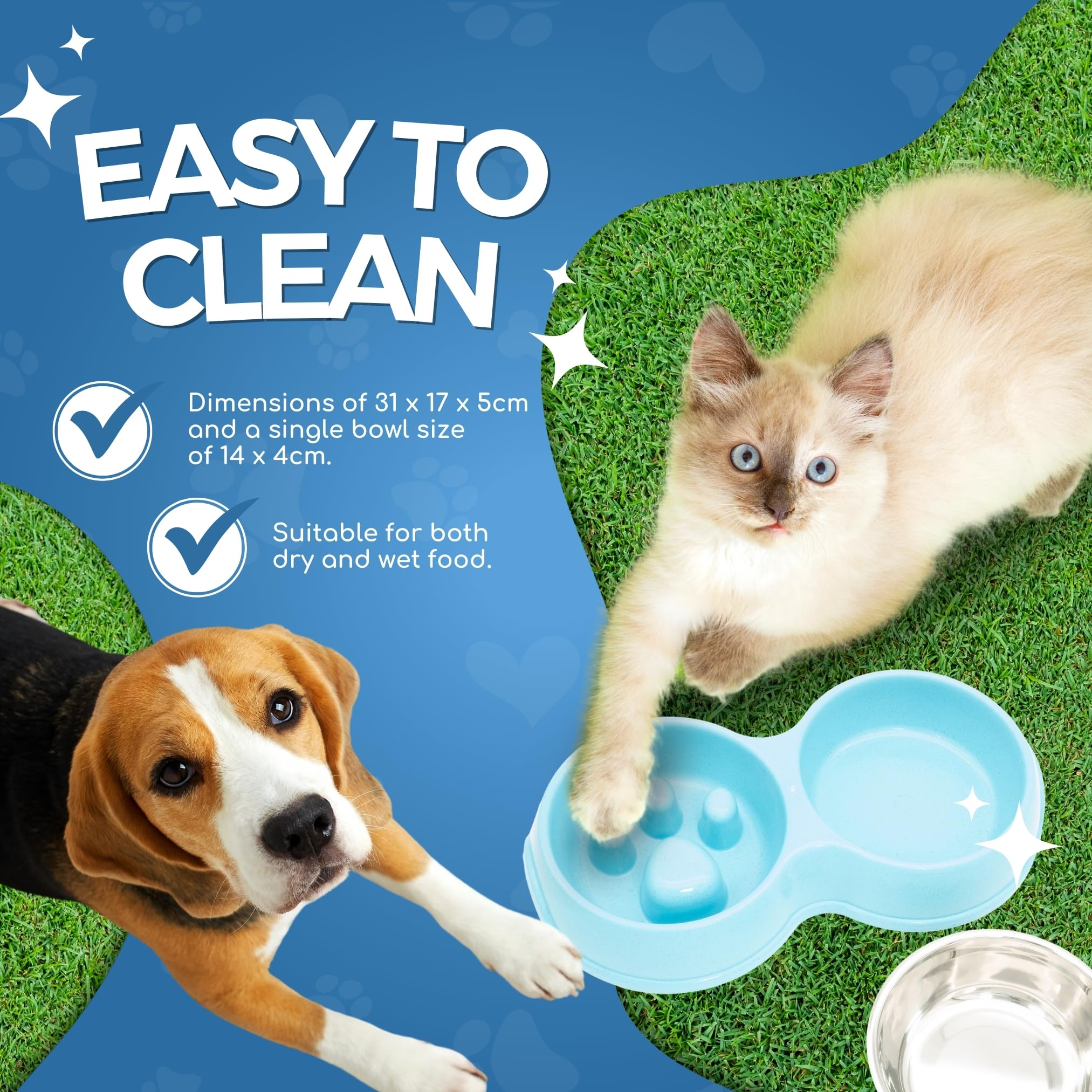 Double Slow Feeder Bowl