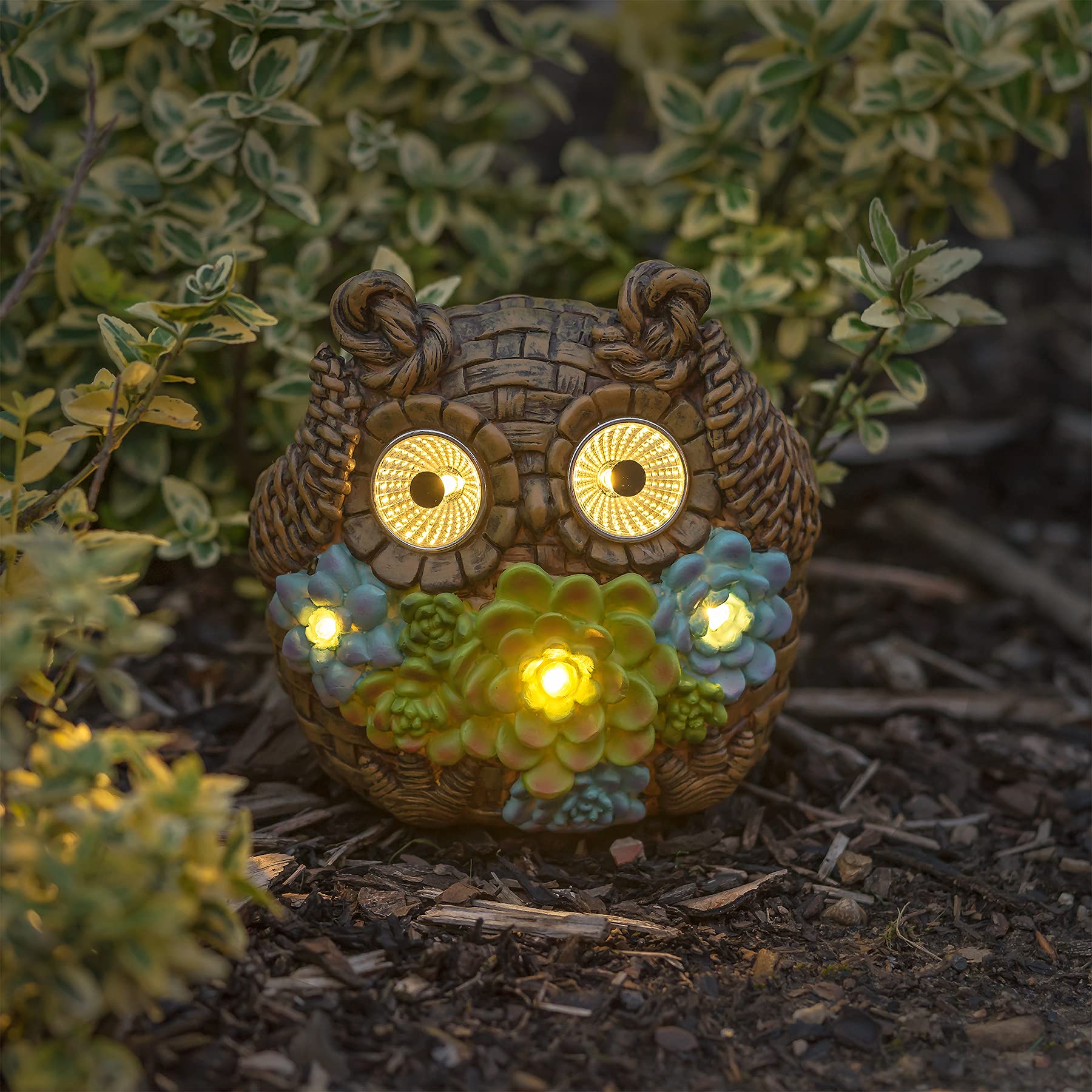 Solar Owl Garden Light
