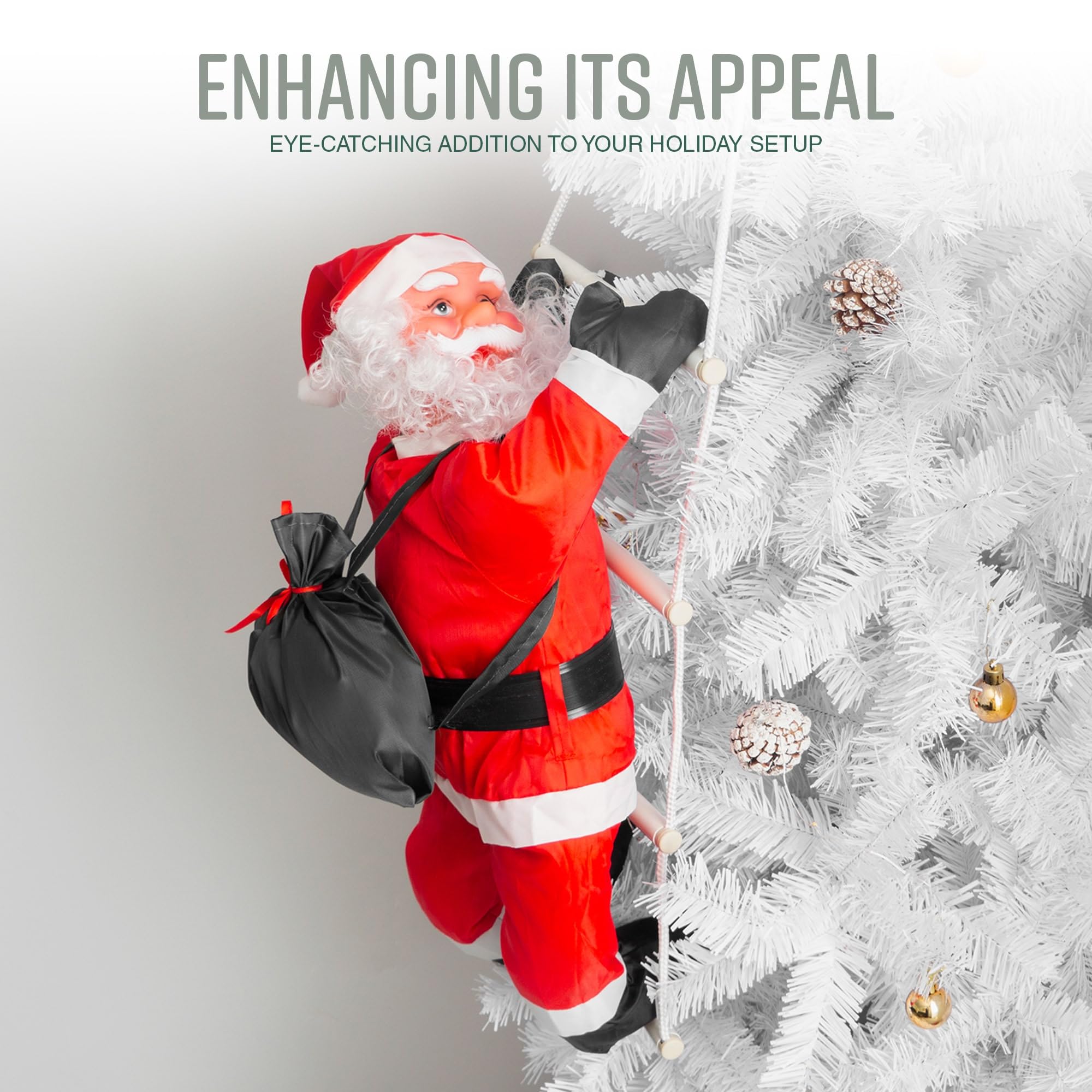 Magical Outdoor Climbing Santa