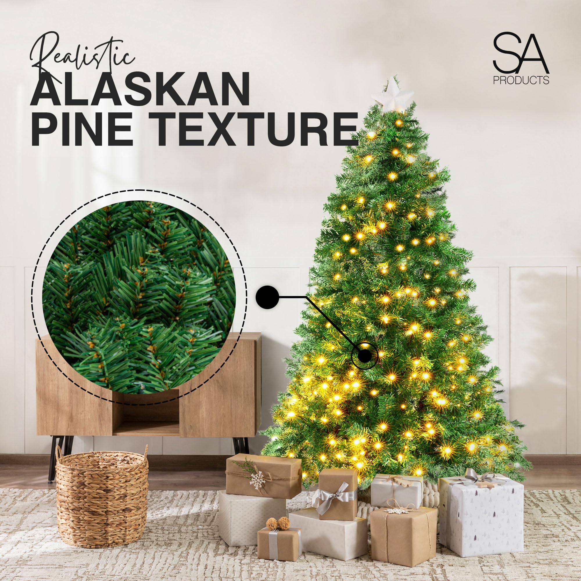 Slim Pre-Lit Christmas Tree