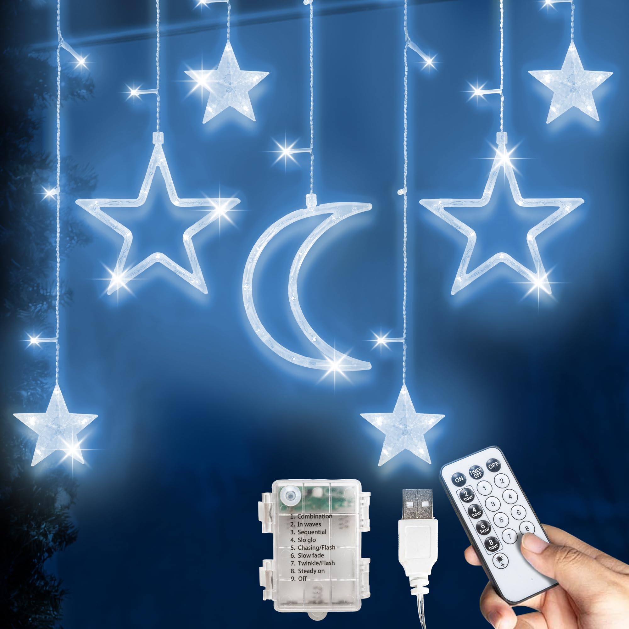 LED Stars Curtain Lights