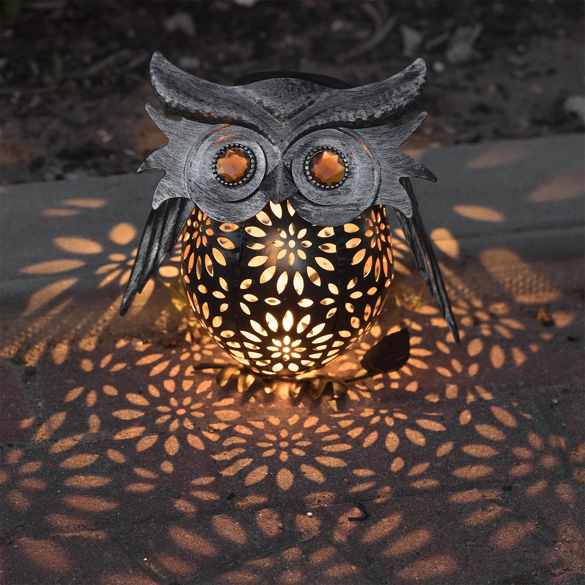 Decorative Owl Solar Lantern