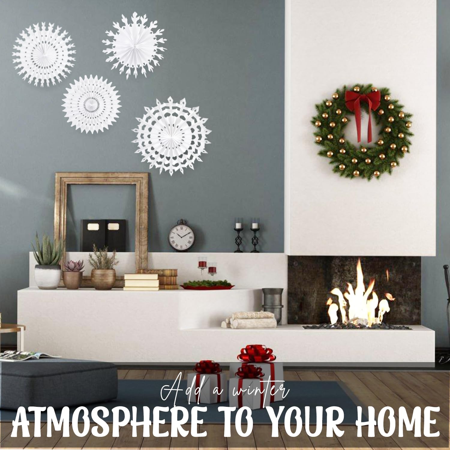 Elegant Paper Snowflake Decorations