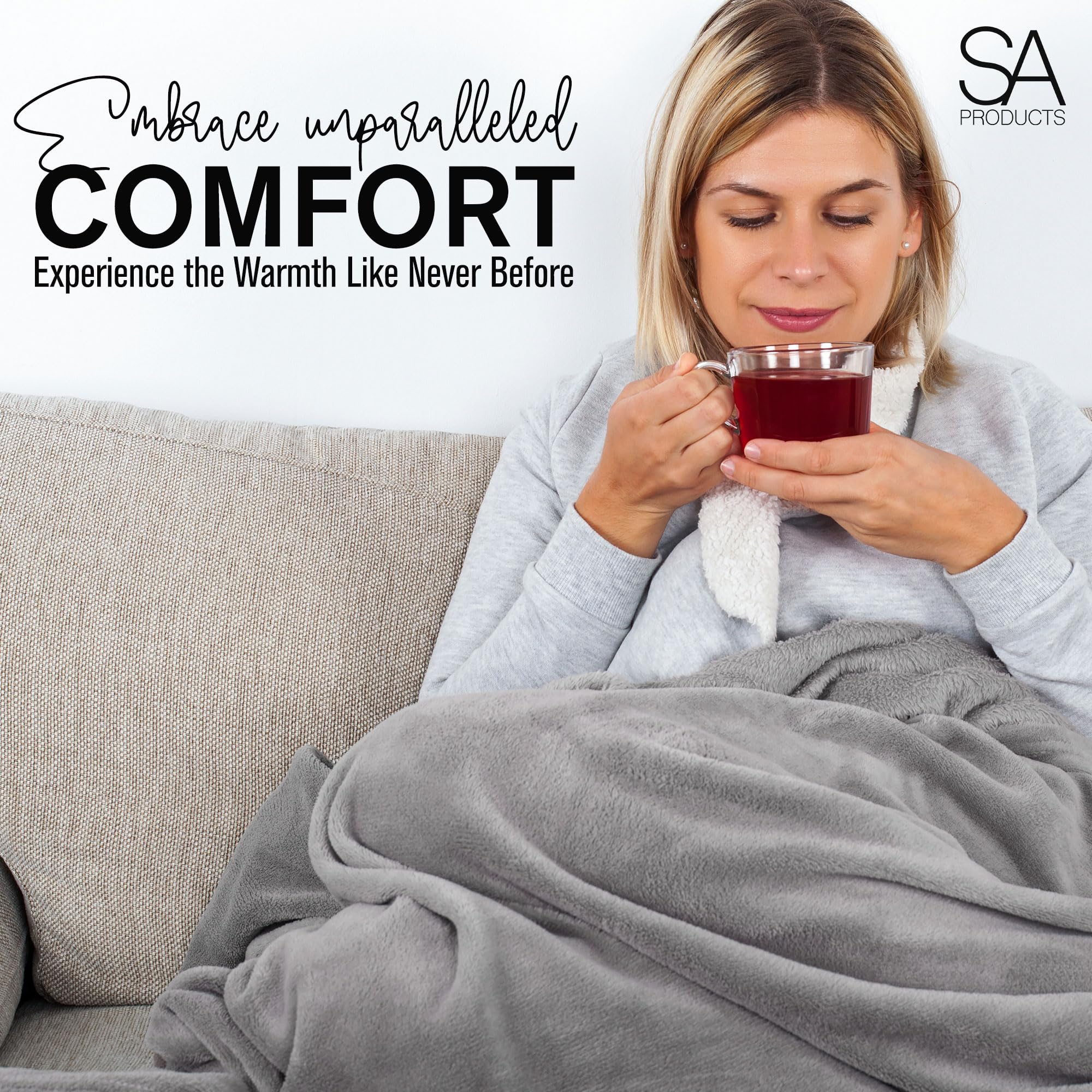 Cosy Electric Heated Throw Blanket