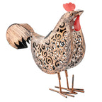 Metal Hen Solar Garden Lights