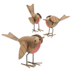 Set of 3 Robin Ornaments