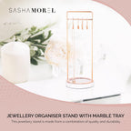 Marble Jewellery Stand - Silver - DREIBACH