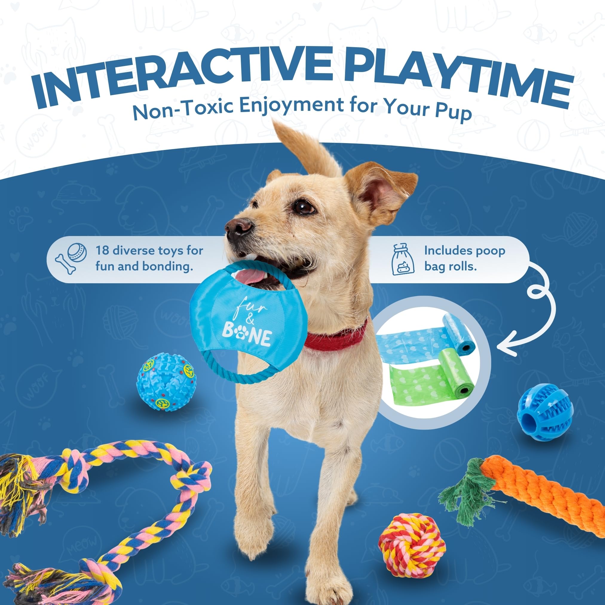 Puppy Teething Toy Set