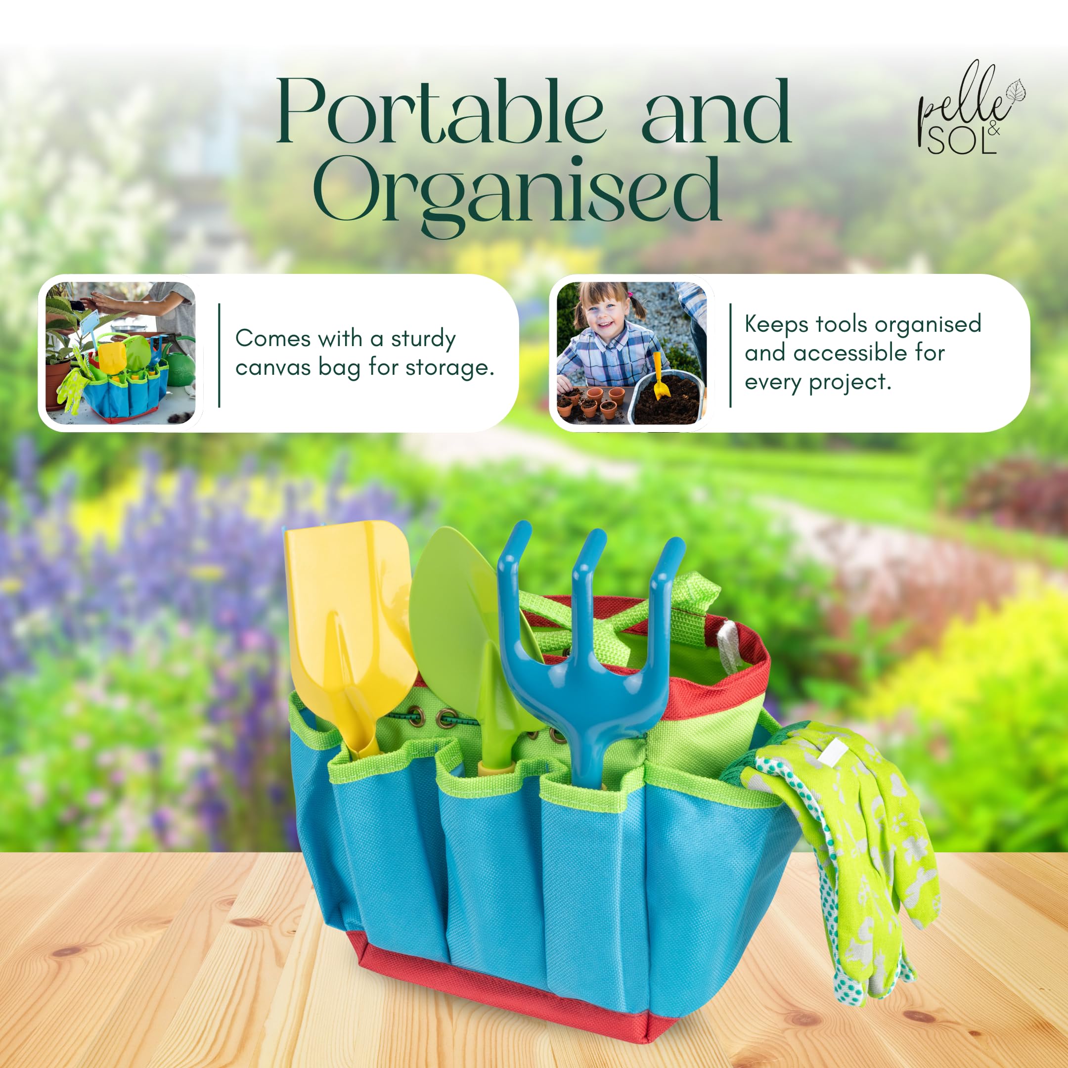 10-Piece Kids Gardening Tool Set