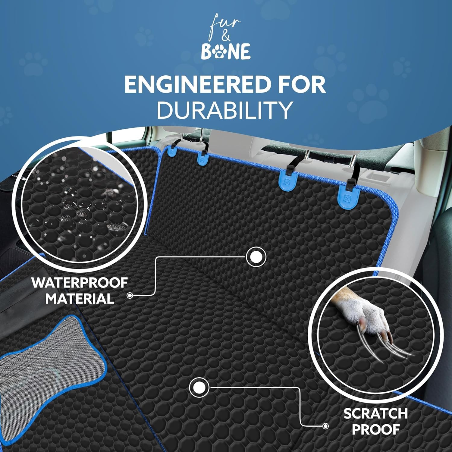 Scratchproof & Waterproof Dog Car Seat