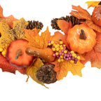 Autumn Pumpkin and Berry Wreath