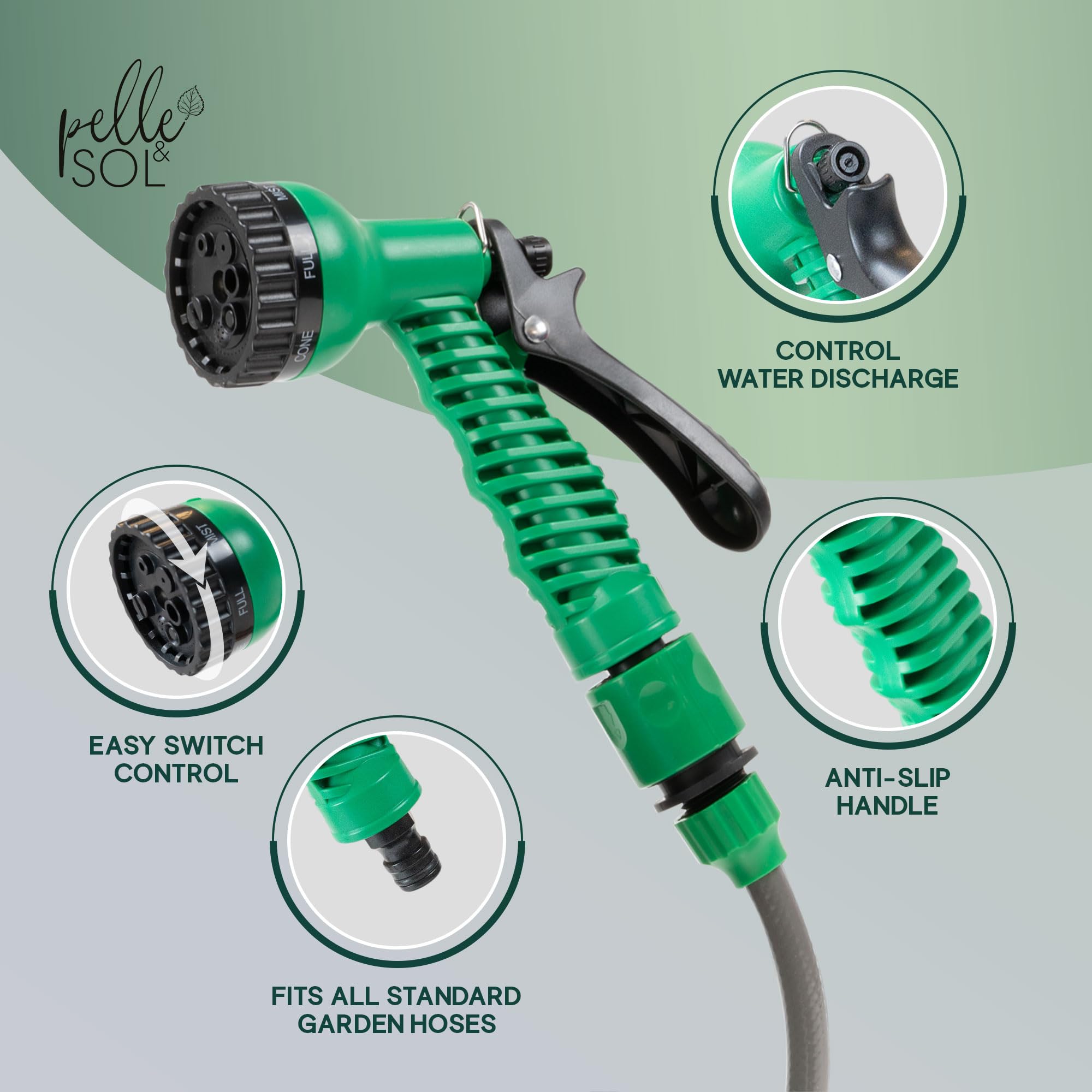 Compact 10m Garden Hose Reel Kit