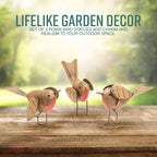 Set of 3 Robin Ornaments