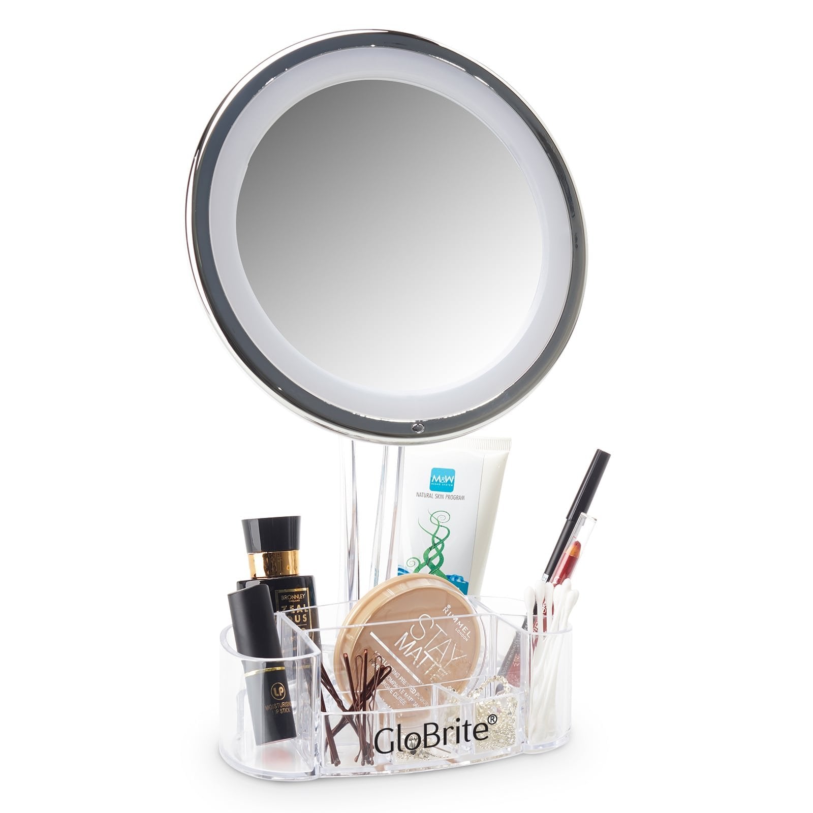 LED Makeup Mirror with Organiser