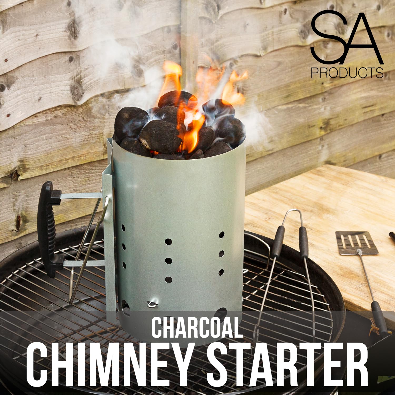 Metal Charcoal BBQ Chimney Starter
