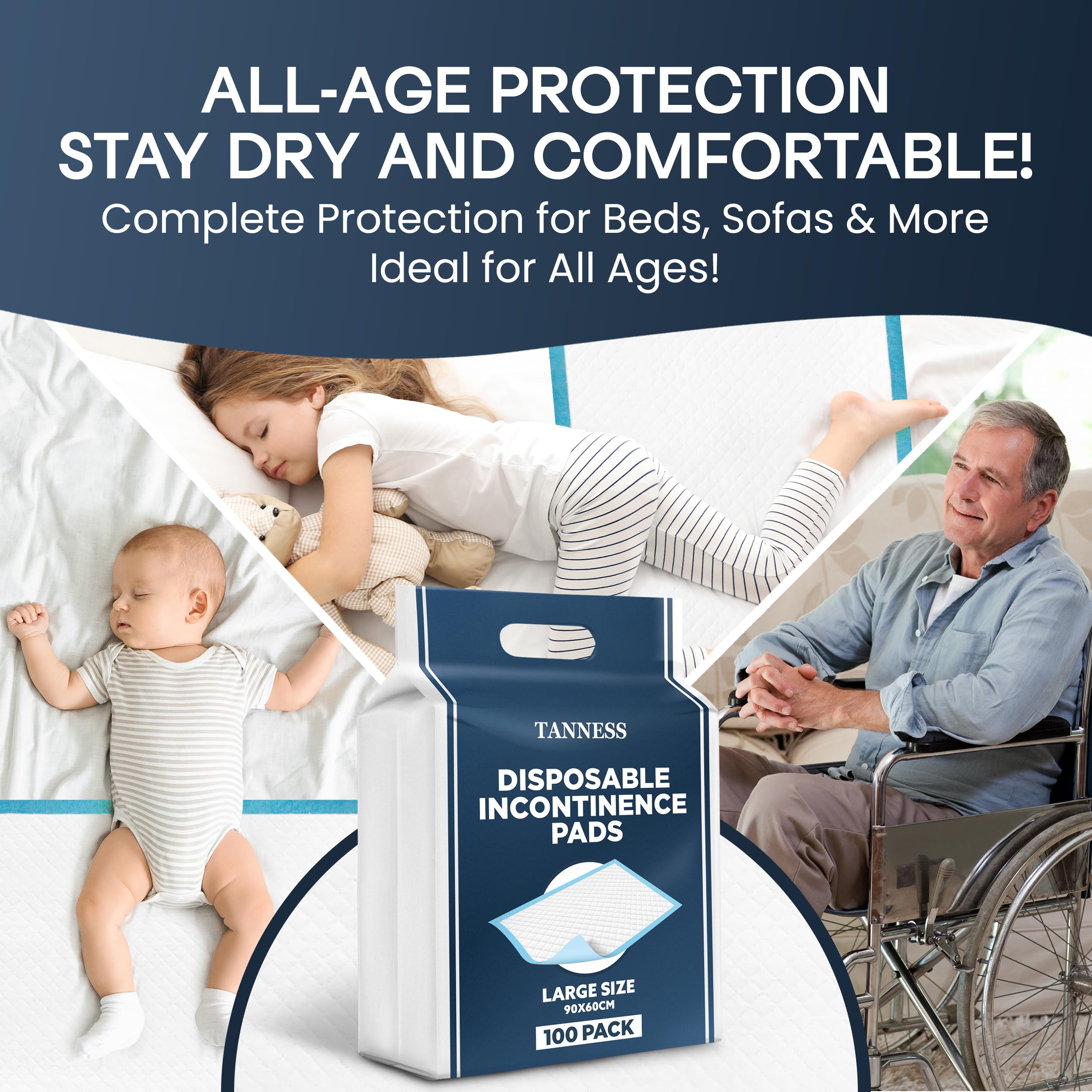 Absorbent Bed Protector Pads