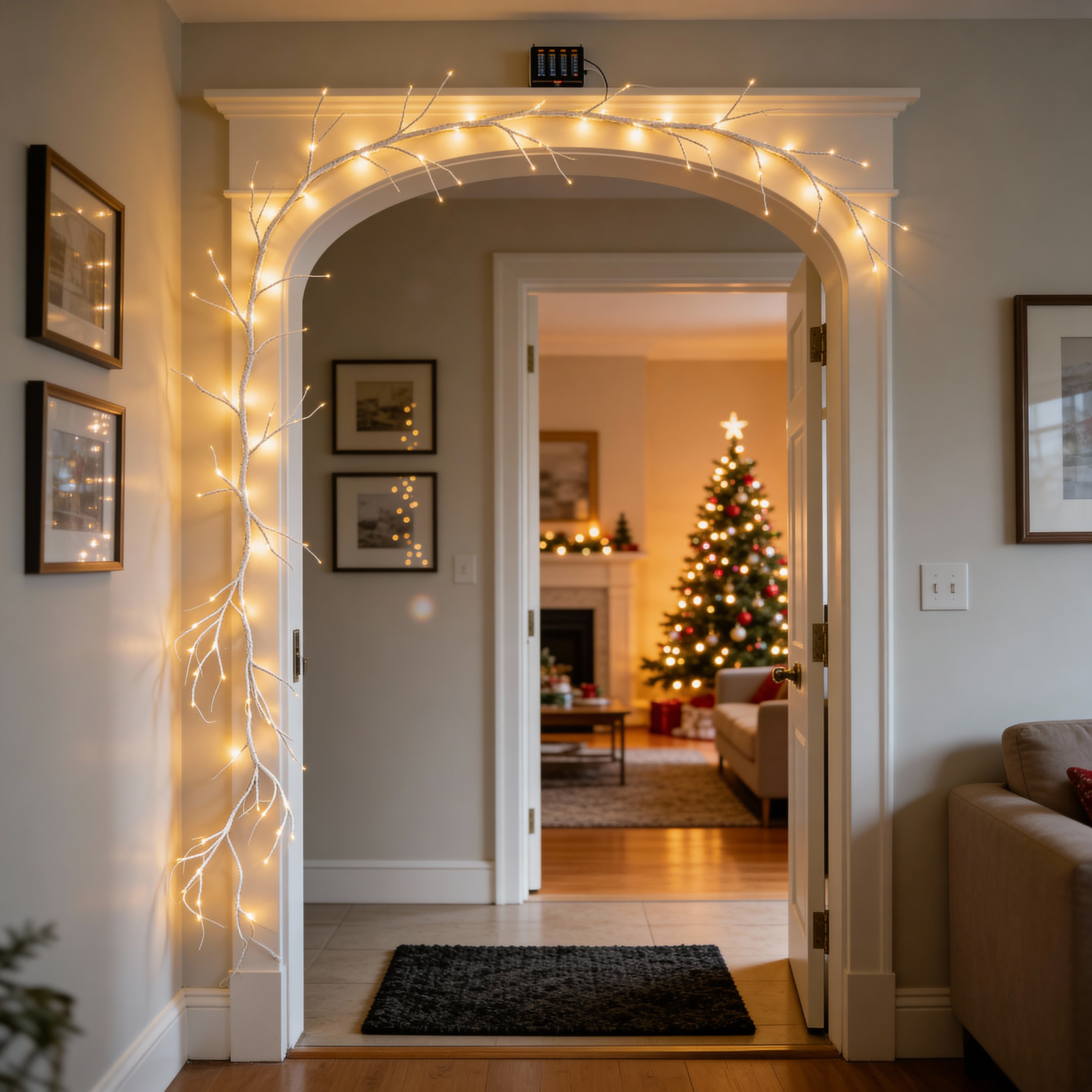 6ft Birch LED Christmas Garland-Christmas Decor-GloBrite-DREIBACH