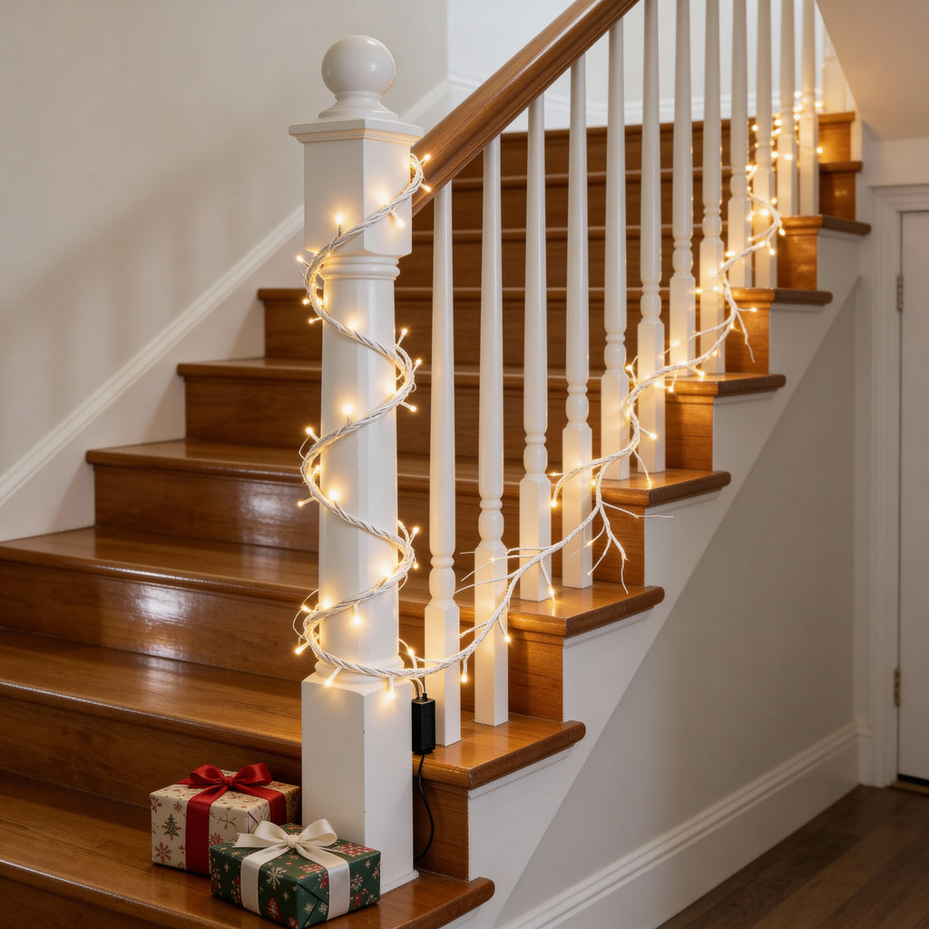 6ft Birch LED Christmas Garland-Christmas Decor-GloBrite-DREIBACH