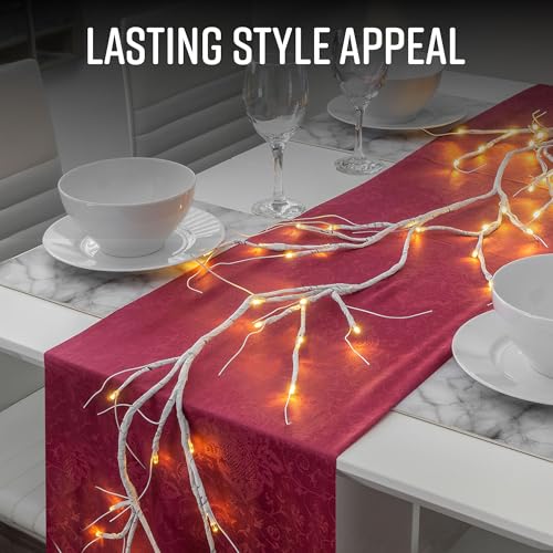 6ft Birch LED Christmas Garland-Christmas Decor-GloBrite-DREIBACH