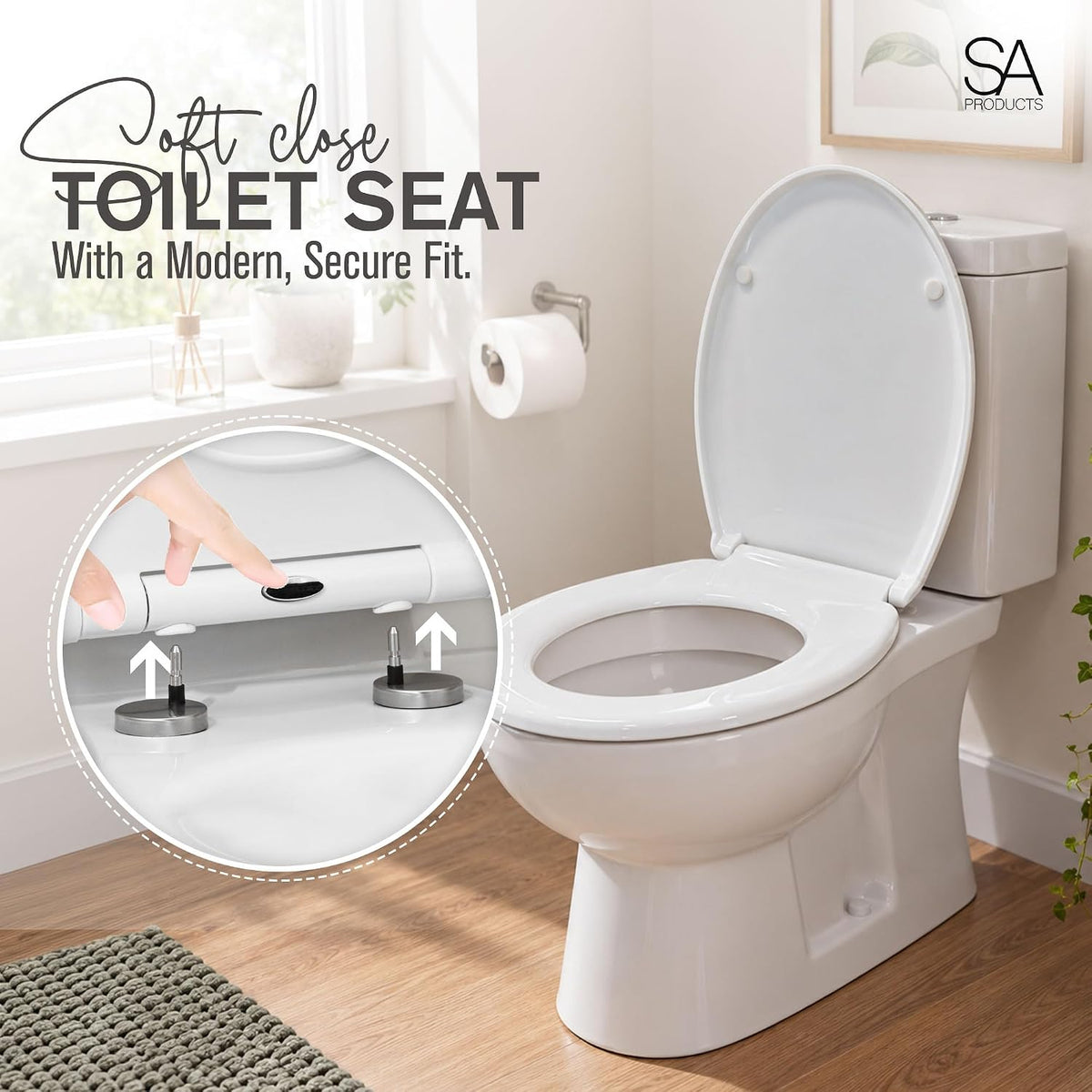 Quick Release Soft-Close Toilet Seat - DREIBACH