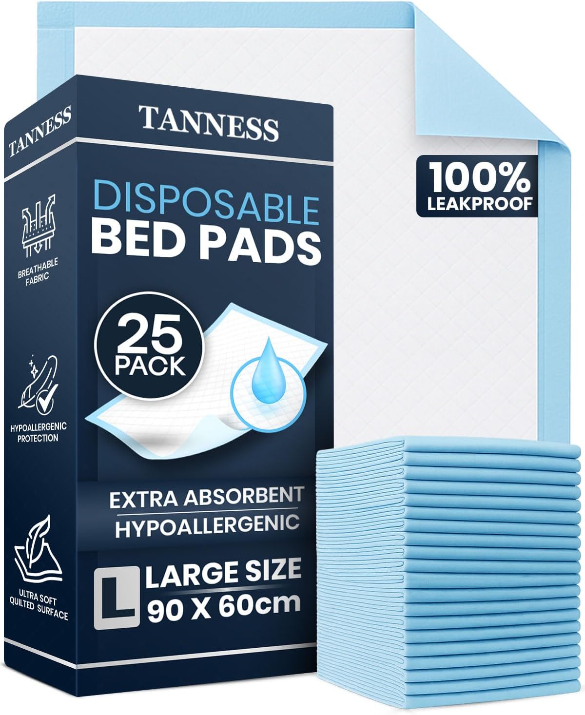 Absorbent Bed Protector Pads