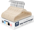 Baby Velvet Hangers-Home & Living-Sasha Morel-Cream-30 Pack-DREIBACH