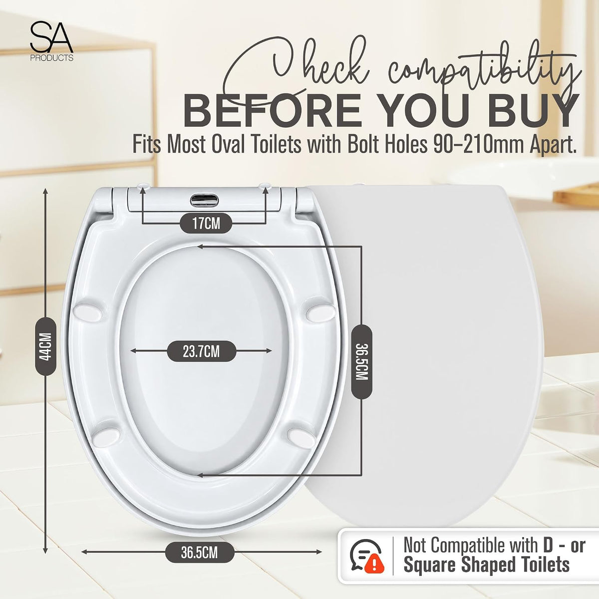 Quick Release Soft-Close Toilet Seat - DREIBACH