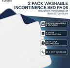 Washable Incontinence Bed Pads (86 × 91 cm, 2-Pack) - DREIBACH