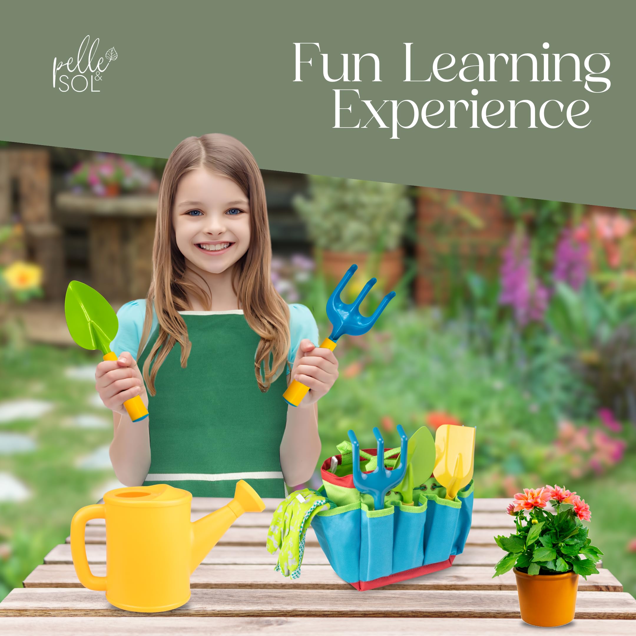 10-Piece Kids Gardening Tool Set
