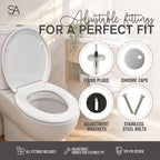 Quick Release Soft-Close Toilet Seat - DREIBACH