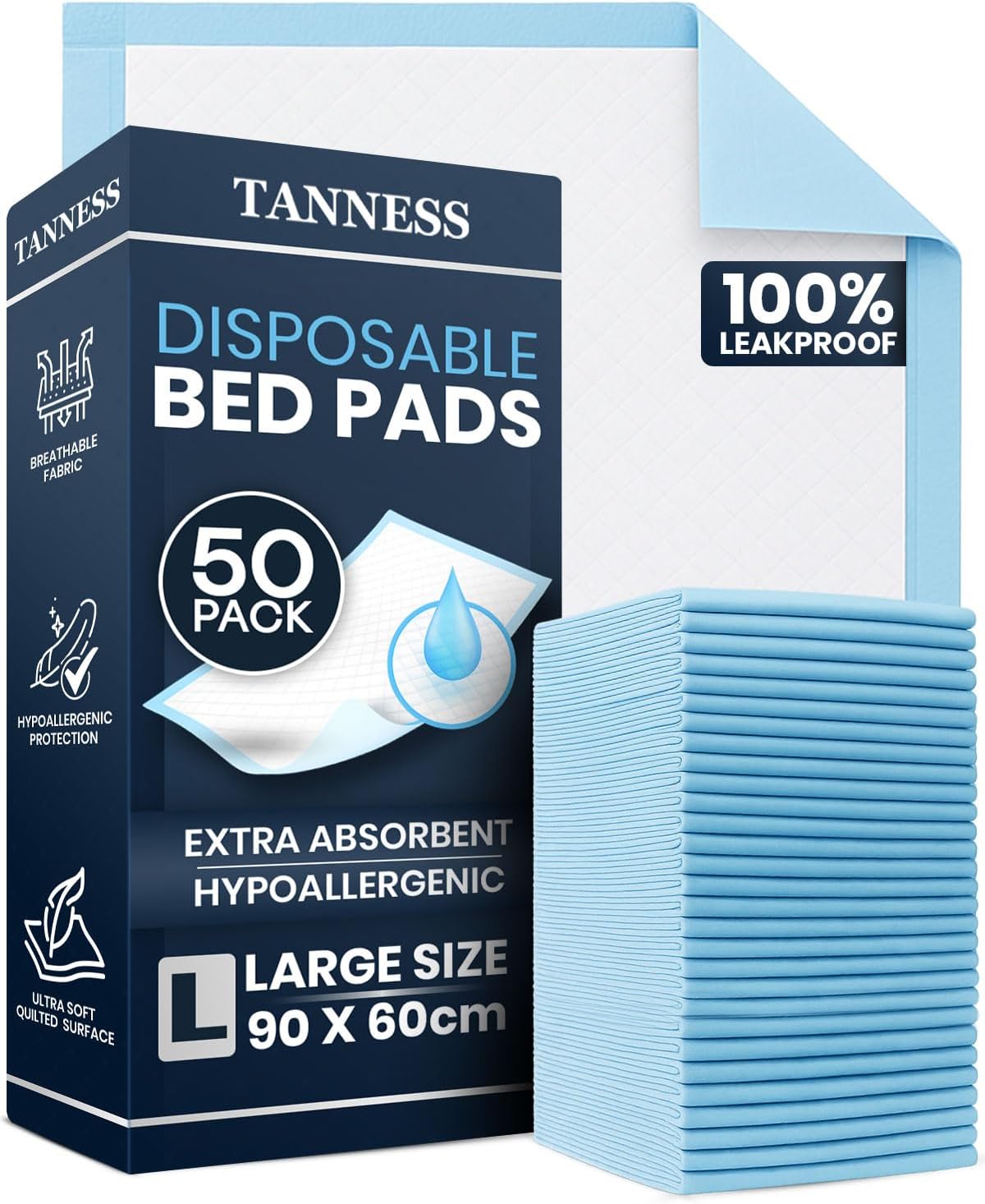 Absorbent Bed Protector Pads