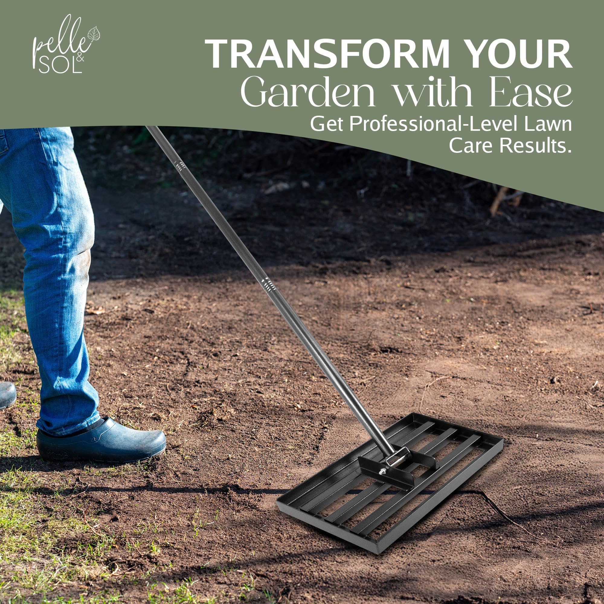 Heavy Duty Lawn Levelling Rake