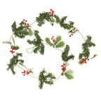 Pre-Lit Berry Christmas Garland