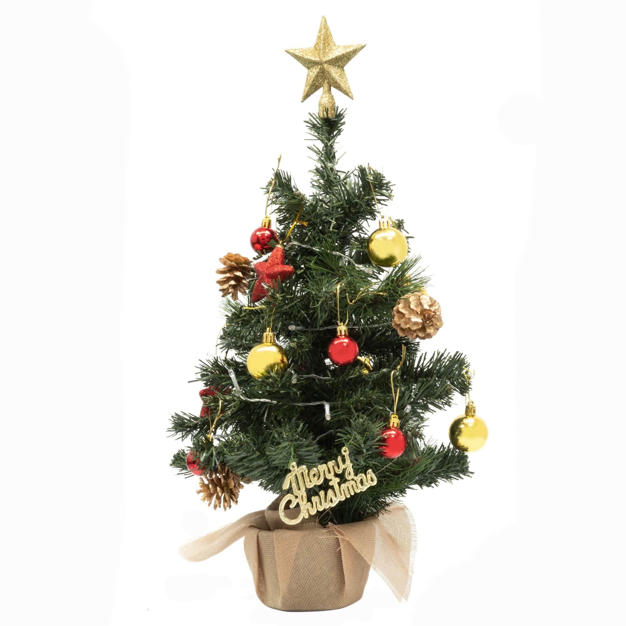 45cm Pre Lit Mini Christmas Tree