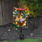 Solar Owl Garden Wind Spinner